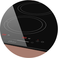 Cooktop com acabamento em Vidro cerâmico