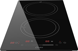 Cooktop de indução 2 em 1 de duas bocas